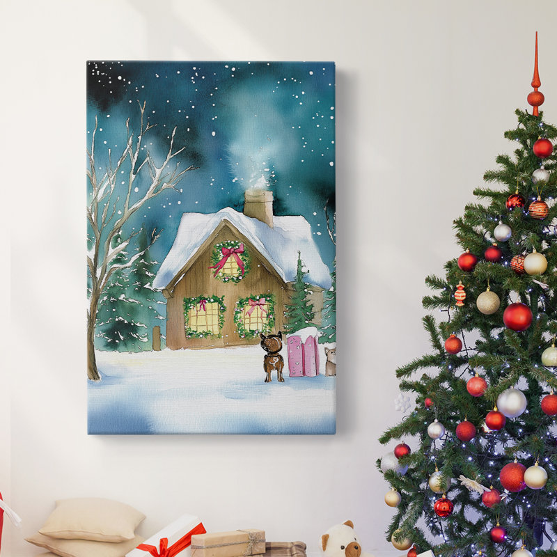 Art des Fêtes de Noël - Toile tendue avec châssis DCCLXVII, H 48 po x l 32 po