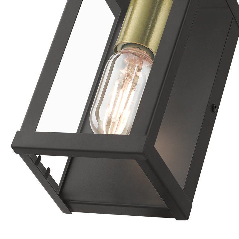 Eyoas Wall Light, 8" H x 4.5" W x 3.95" D, Bronze