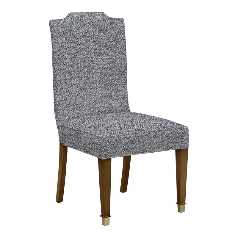 Travis By Michael Weiss Dining Chair, Dove Gray, Navada Blue, No