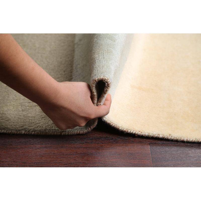 Tapis unique en laine noué à la main 8 pi x 10 pi 2 po nouvel âge bleu clair / beige / rouge