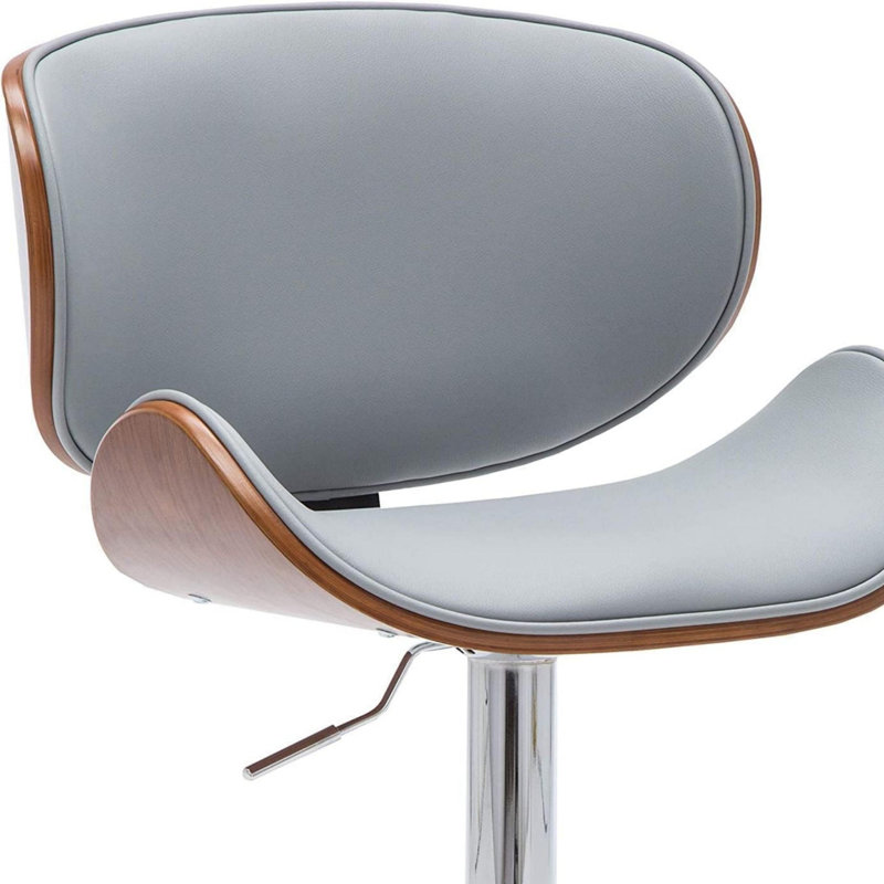 Tabouret de bar à hauteur réglable Modern, Gris
