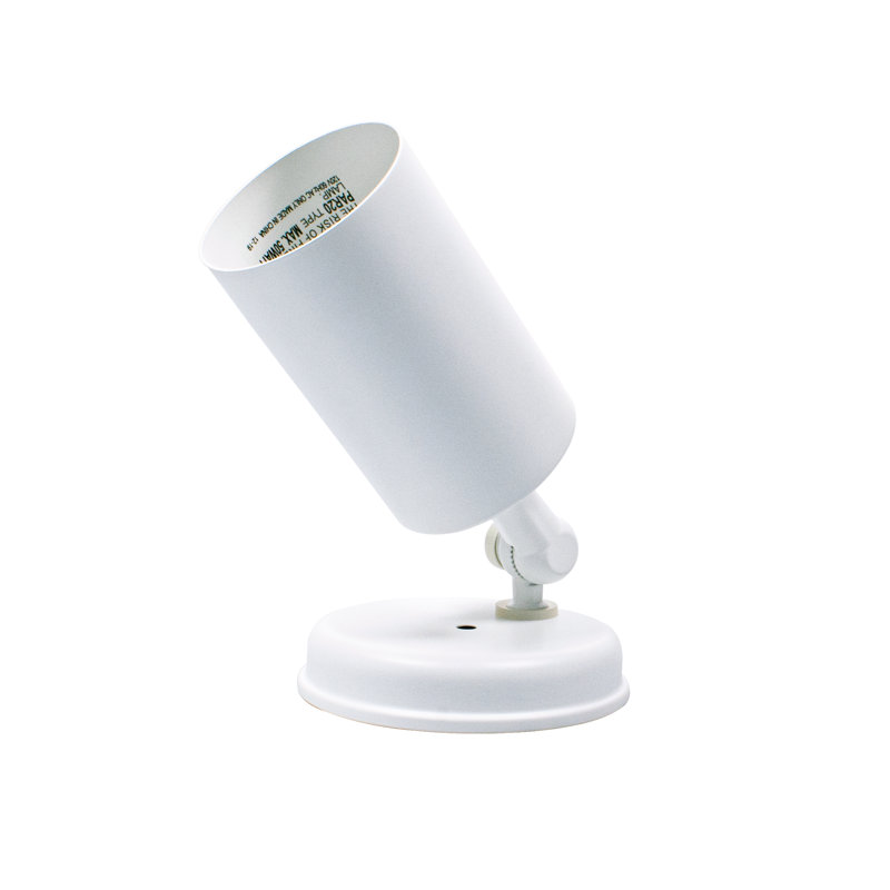 White Satin Outdoor Adjustable Bullet Security Light