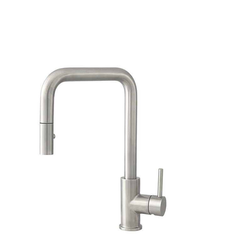 Rivo modern single-handle kitchen faucet, Acier inoxydable brossé