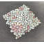 Carreau de mosaïque en verre à motif floral - tuile décorative murale et dosseret