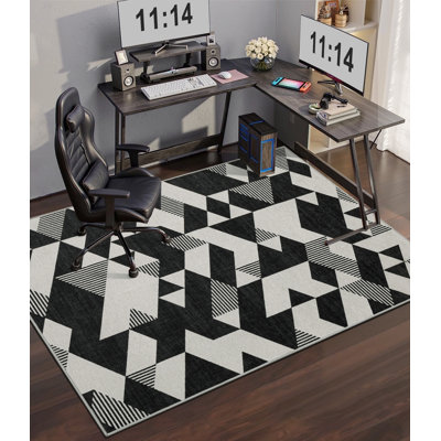 Chair Mat Floor Protector & Style Enhancer for Home Office or Dining Spaces