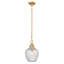 Bertsch 1-Light Dimmable Geometric Steel Pendant with Glass Shade-76143055