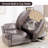 83.8'' Wide Classic Breatheable Faux Leather Manual Reclining Sofa,3-Seater Recliner Couch With Cup Holders-700425453