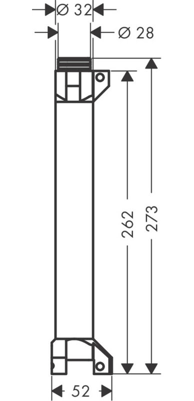 Axor Starck Extension Pipe Basic Set