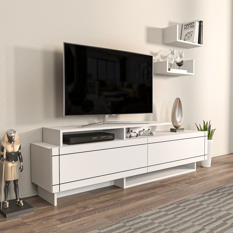 Meuble télé - Oakern, Blanc