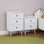 3 Drawer Manufactured Wood Nightstand