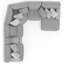 Canapé modulaire inclinable électrique en U Ziera-97582789