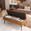 Banc de rangement avec repose-pieds, banc de chambre Mid-Century-106950605