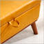 Grand repose-pieds avec rangement et couvercle, table basse de style Mid-Century moderne, pieds hauts en bois, idéal pour le salon et le bureau