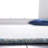 Braelyne Hand Tufted Wool/Cotton Geometric Rug in Blue/Ivory-422380567