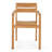 86" Bovey Reclaimed Teak Indoor Outdoor Dining Table Set With Six Teak Armchairs