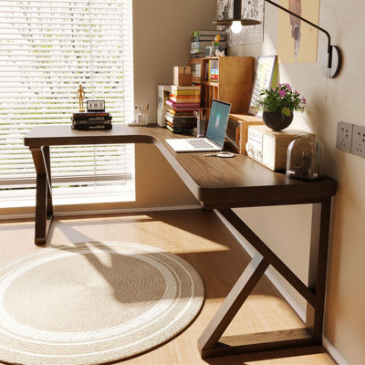 All-solid wood corner desk, L-shaped corner desk
