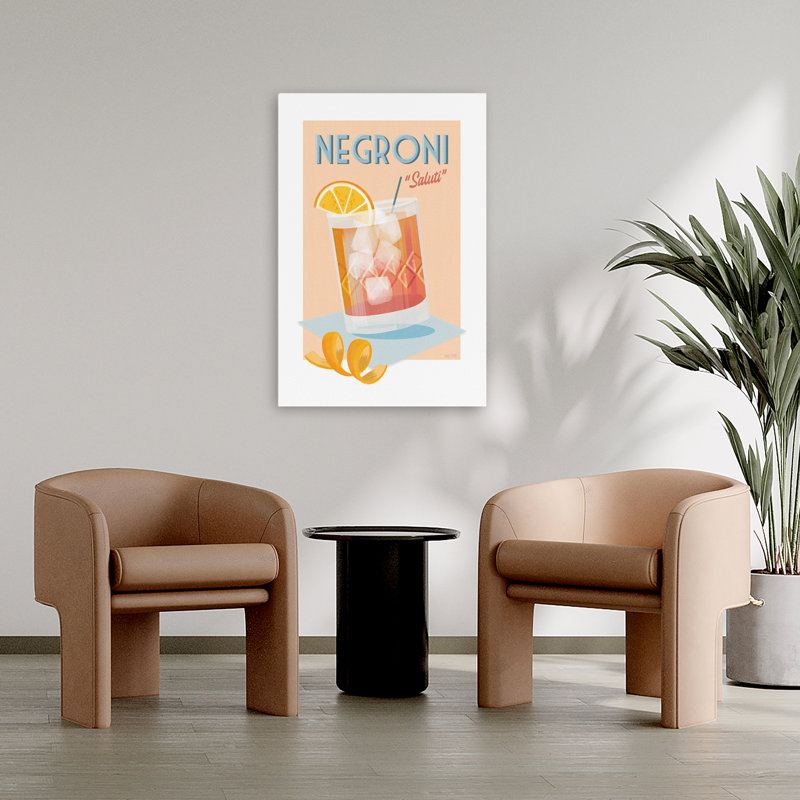 Art de cocktail Negroni - Negroni, H 36 po x l 24 po