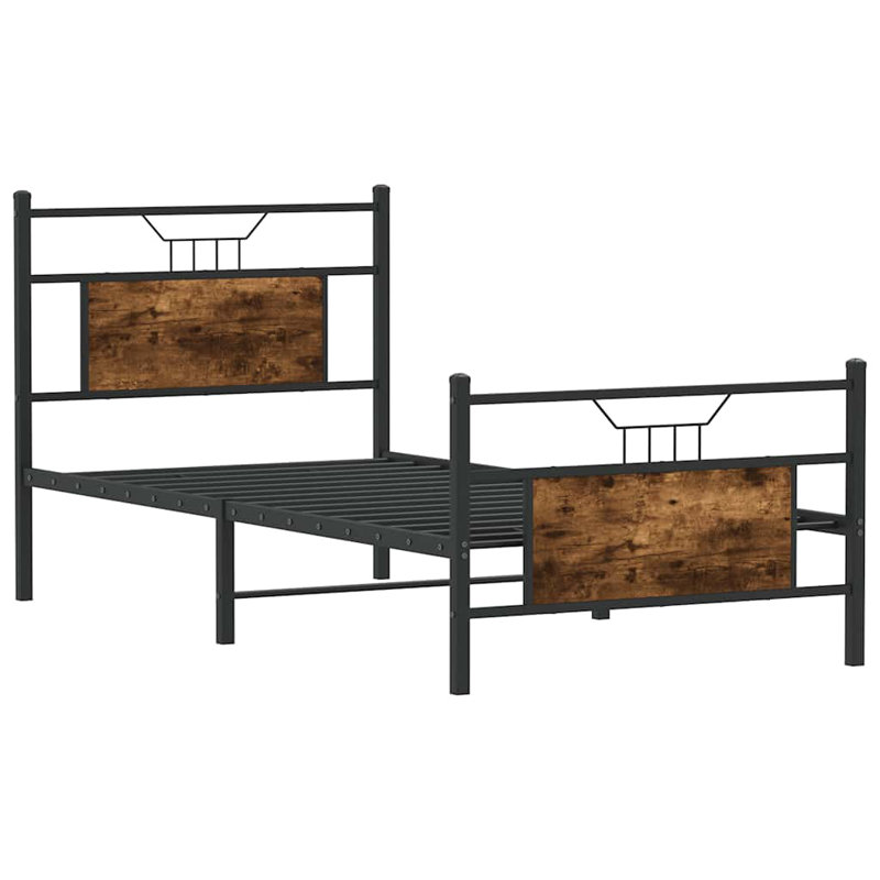 Bed, 80 x 200cm, Smoked Oak