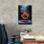 «Red Rose On Fire 2» par Rey Klimt, art mural sur toile-953102728