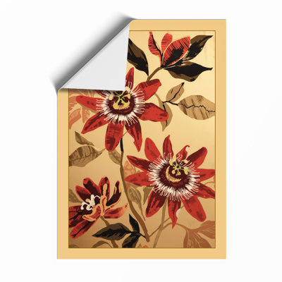 Passion Flowers Study Botanical - Framed Print