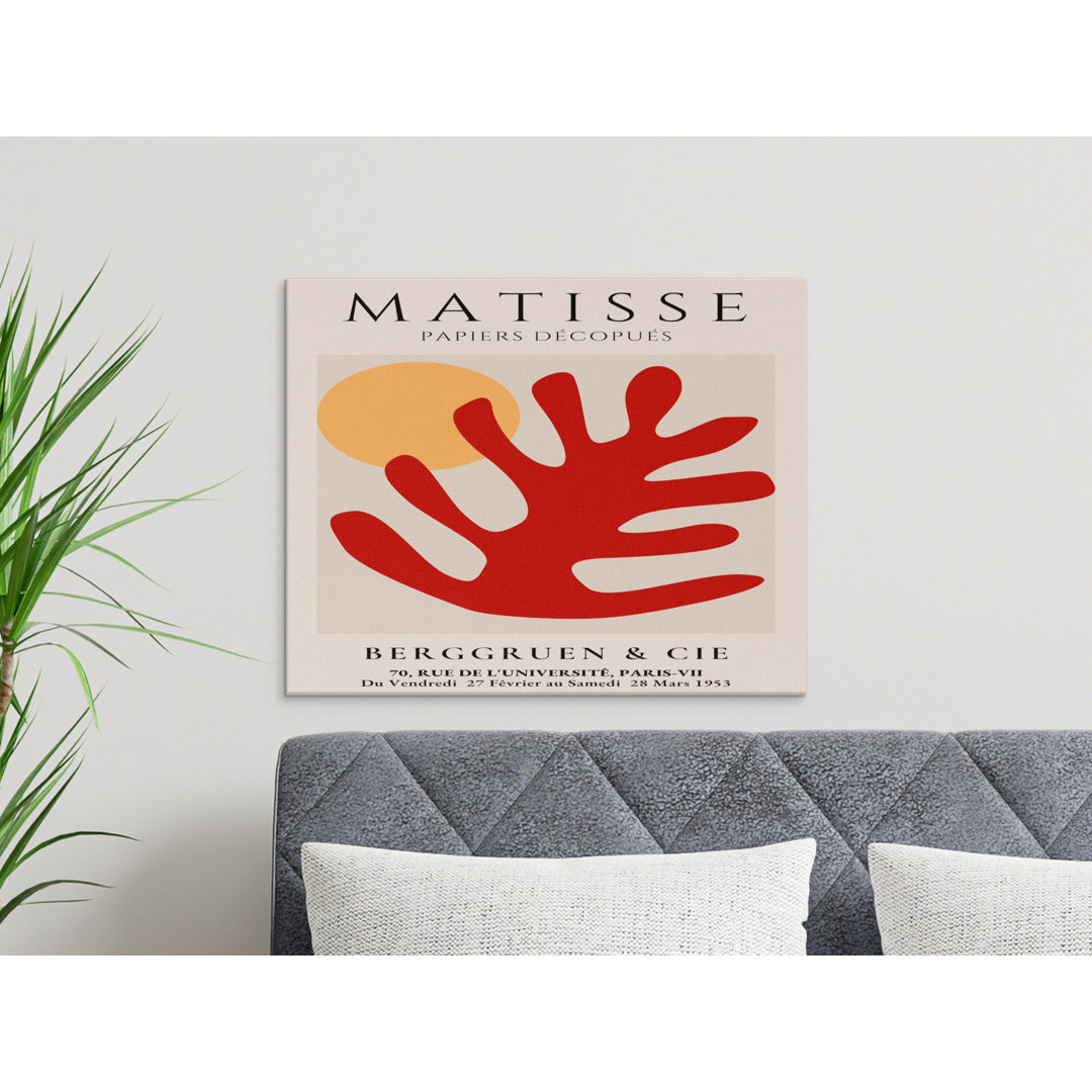 Matisse Canvas Wall Art, Gallery Wrapped Print, Abstract Matisse Art, Ready to Hang Modern Decor, Papieres Decoupes Canvas, Archival Quality