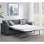 Canapé-lit modulaire rembourré gris Pacheco-939504850