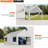 12 pi. L 20 pi. D Abri d'auto portatif-92520630