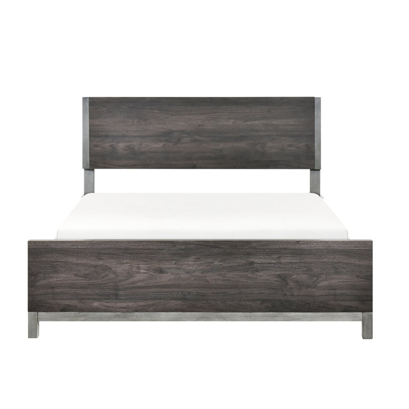Élégante élégance moderne avec un grand lit gris élégant et gris antique