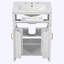 Ensemble de meuble-lavabo avec lavabo en céramique