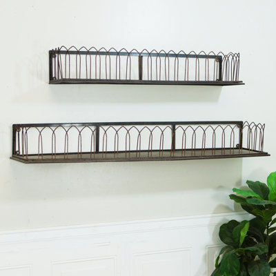 2 Piece Metal Bracket Shelf
