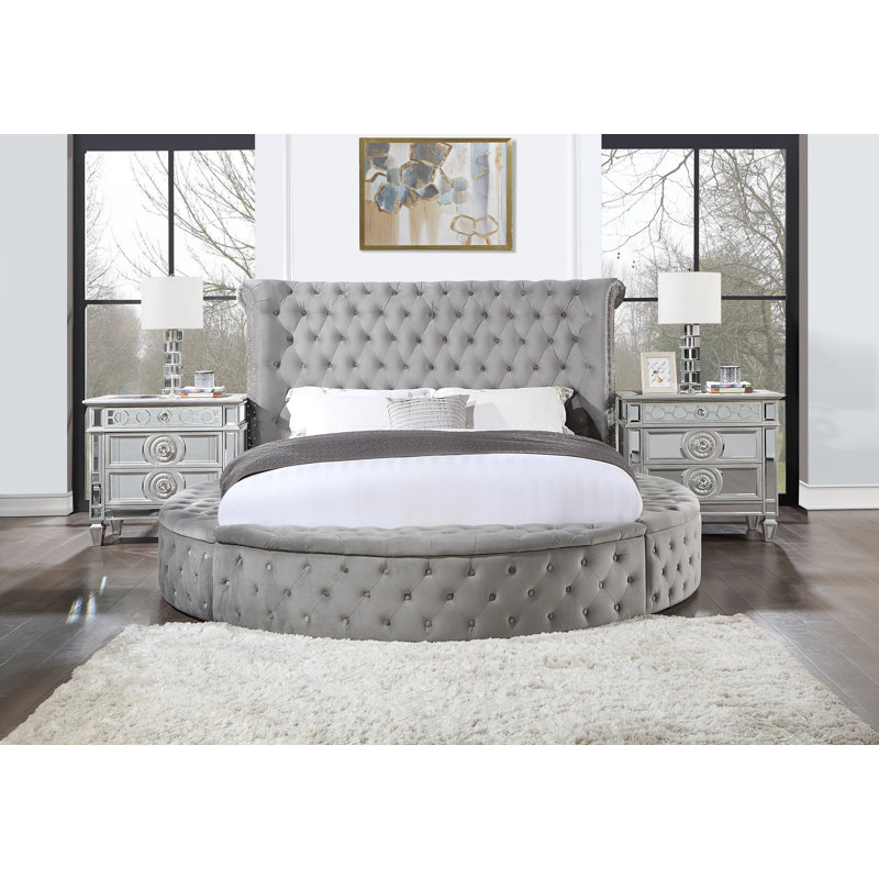 Graycin Upholstered Platform Storage Bed, King