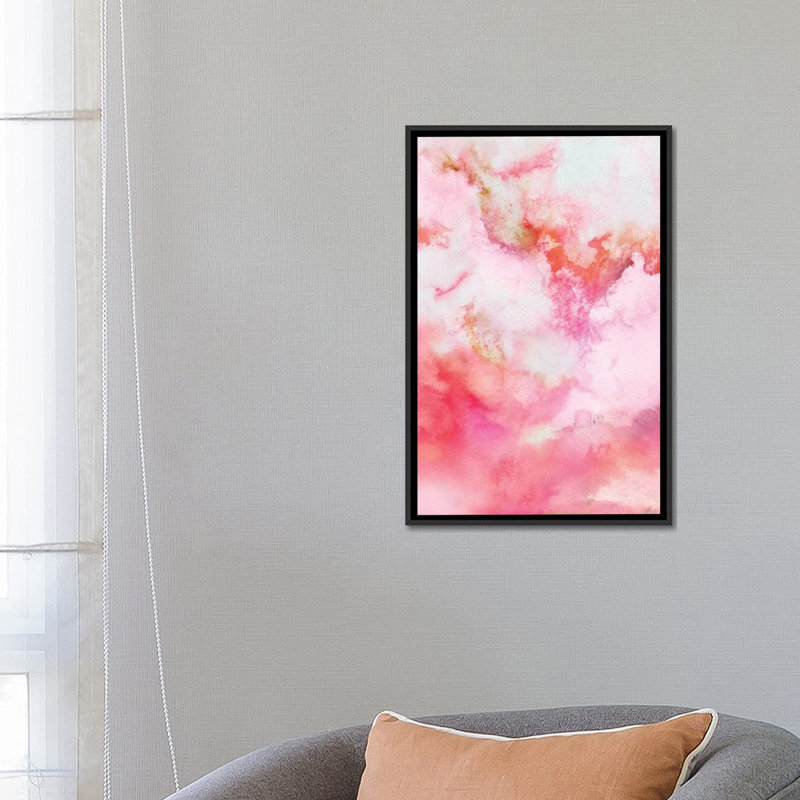 " Abstract III " by Marco Gonzalez, 26" H x 18" W x 1.5" D, Black Framed Canvas, No Mat