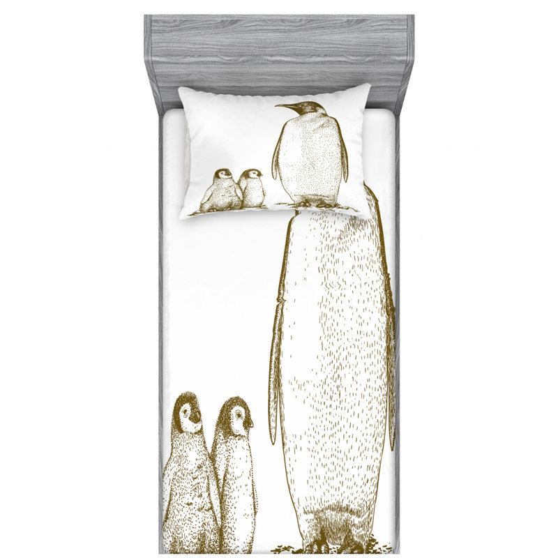 Microfiber Sheet Set, Twin Sheet Set with Fitted Sheet