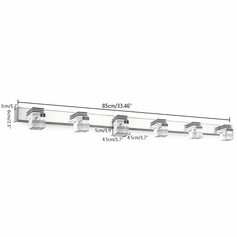Aalim 6 - Light LED Bath Bar