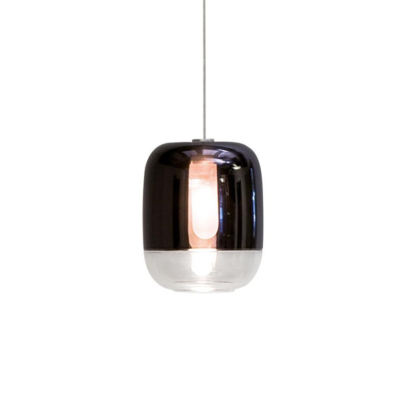 Monthamre 1 - Light Chrome Single Pendant, Black