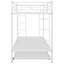 Lit superposé simple au-dessus d'un lit simple avec lit gigogne, structure en métal robuste et garde-corps pleine longueur pour la sécurité et l'efficacité de l'espace-402460293