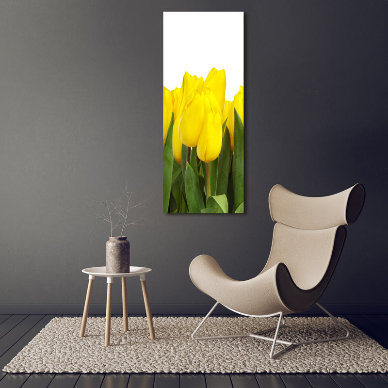 Yellow Tulips - Wrapped Canvas Print