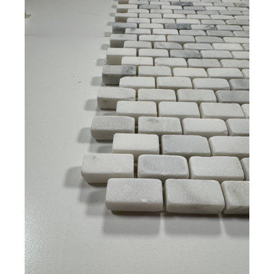 Tumbled Eastern White Mini Brick 1/2''X1''