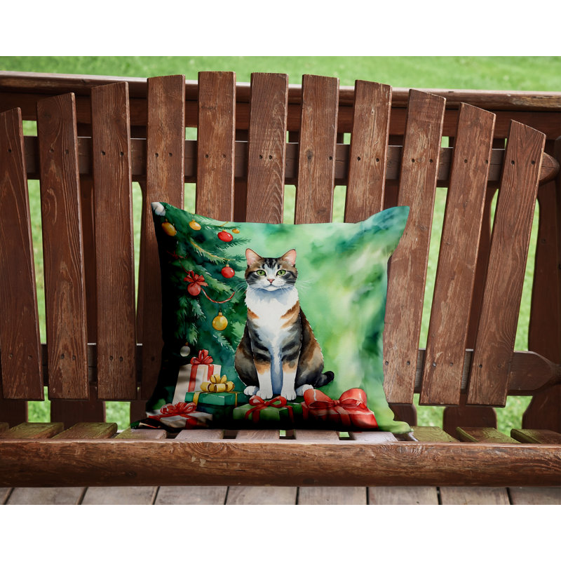 Coussin Cat, Carré 14 po, Manx