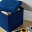 Peider 38cm Square Corduroy Fabric Storage Ottoman-927809104