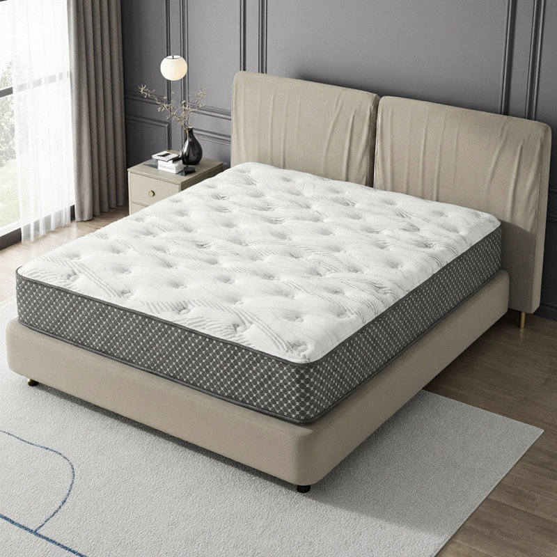 Matelas hybride matelassé 10 po, mi-ferme - Support et respirant pour les tailles simple, simple TG, double, grand, très grand