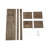 Recife 3-Tier Modern Shadow Box Cube Display Wall Shelf-255842140
