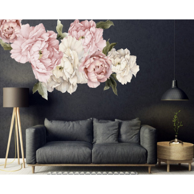 House of Hampton 20 Piece Peonies Wall Decal Set & Reviews - Wayfair Canada