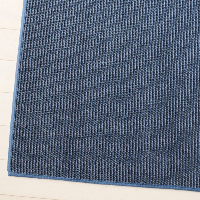 Tapis en sisal / jute Martha Stewart, Bleu, Rectangulaire 8 pi x 10 pi