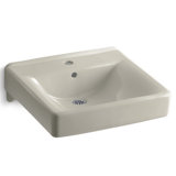 Soho Ceramic 20" Wall Mount Bathroom Sink with Overflow