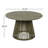 Outdoor Acacia Wood Patio Dining Table, 47.25-Inch Extra-Large Round Dining Table,For Backyard, Lawn, Balcony-1388947185