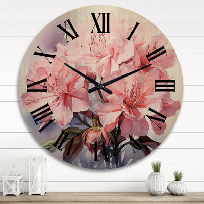 Horloge murale en bois massif nazrol