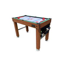 Sunnydaze 10-in-1 Game Table - Combination Multi-Game Table with Billiards,  Push Hockey, Foosball, Ping Pong, and More - 49.5-Inch - Classic Wood