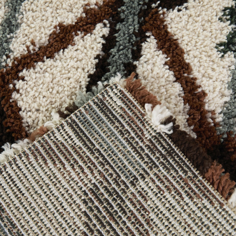 Behring Cream Transitional Trellis Area Rug, Rectangle 7'10" x 10'