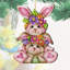 Rustic Bunny Ornaments – Easter Spring Decor – Handmade Easter Gift By J. Mills-Price